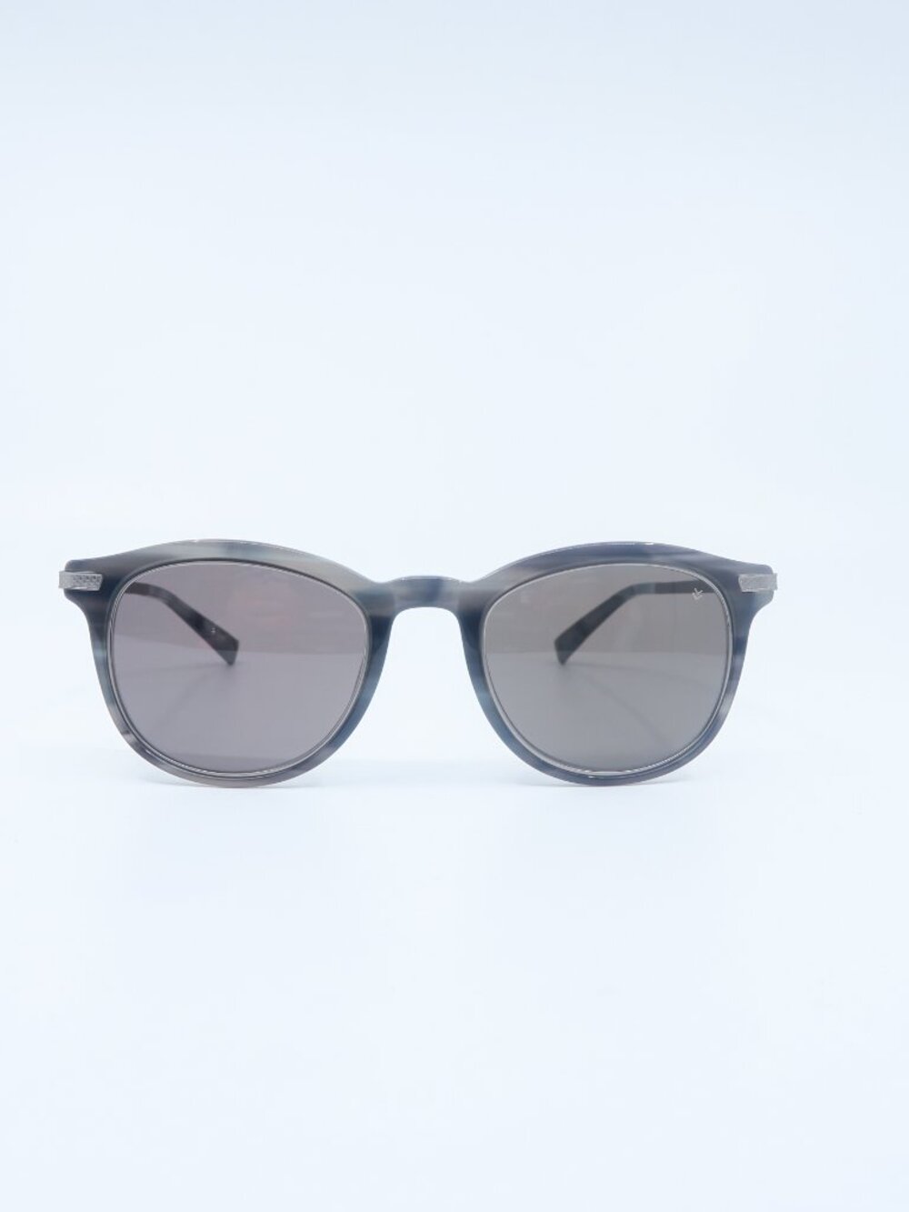 John Varvatos V540  Grey with Gunmetal, Grey Lenses, New Men's Sunglasses.